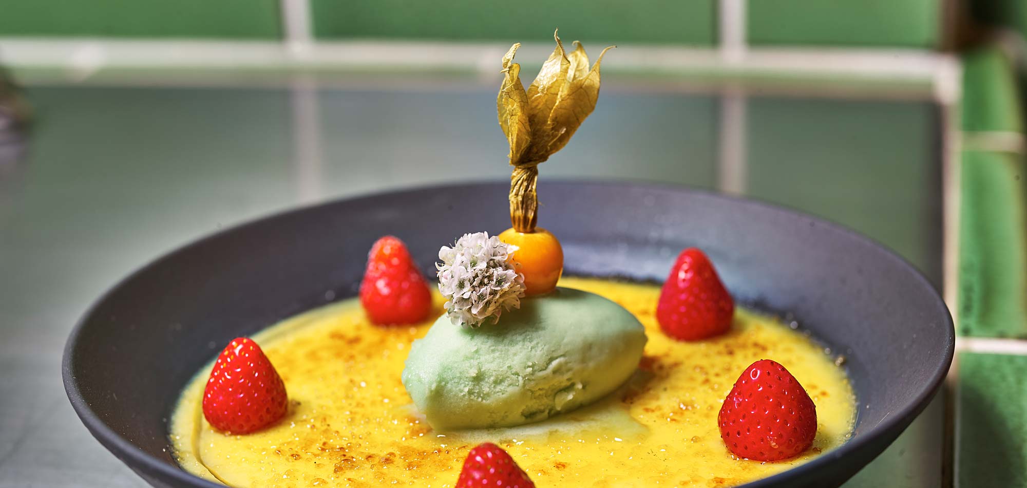 Dessert im Restaurant Ferienhotel Hubertus